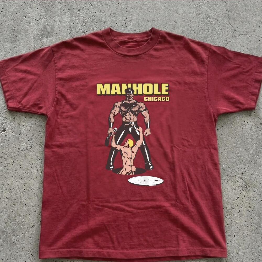 Red Manhole Chicago Tee